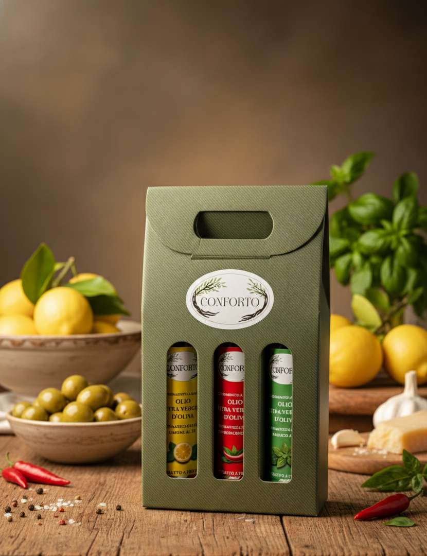 pack regalo oli aromatizzati conforto